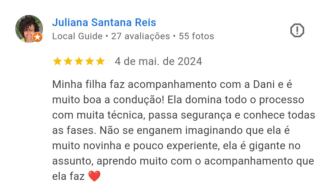 Juliana, mãe da Carolina